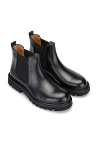 Gianni and Armando Lederstiefel Schwarz