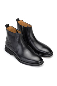 Gianni and Armando Lederstiefel Schwarz