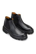 Gianni and Armando Lederstiefel Flotter Leder Schwarz