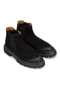 Gianni and Armando Lederstiefel Wildleder Schwarz