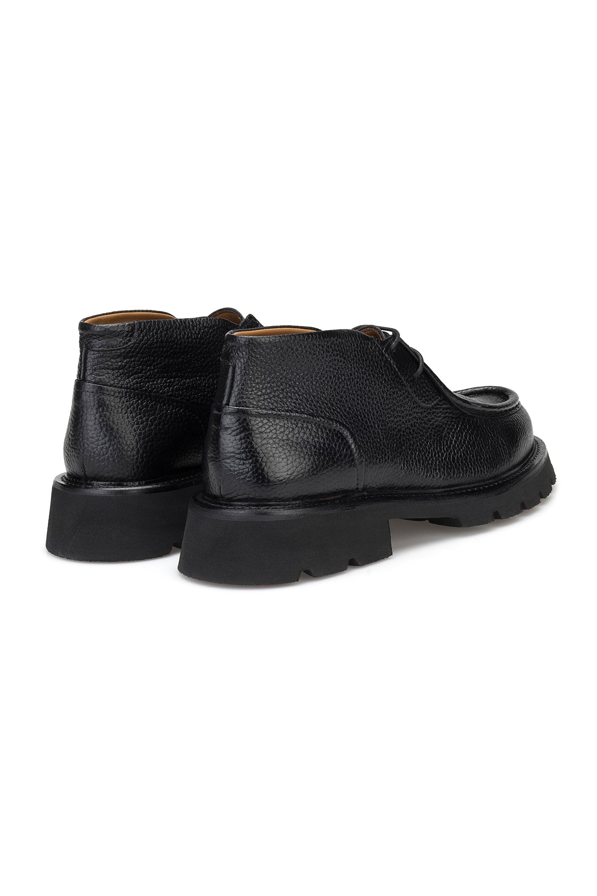 Innenansicht mit Echtleder Futter der Flotter Leder Schnürboots
