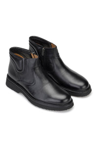 Gianni and Armando Lederstiefel Schwarz