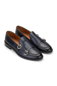 Gianni & Armando   Double Monk Navy-Blue