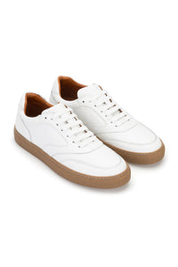 Herren Designer Sneaker Weiss Soft weiche Leder 0806