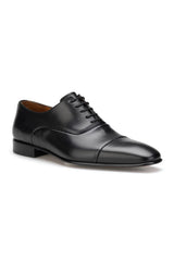 Vollleder-Business-Schuhe mit strapazierfähiger Gummilaufsohle.