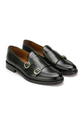 Gianni & Armando  Double Monk Dunkel Grün mattes Leder