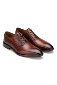 Gianni and Armando Herren Business-Schuhe Schnürer Terracotta