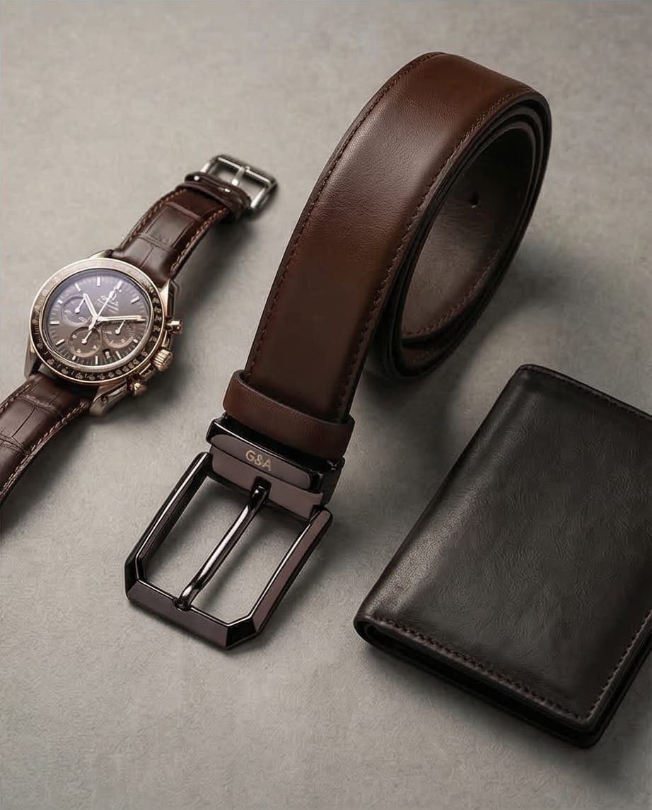 Gros plan sur la boucle métallique argentée, qui souligne le design classique