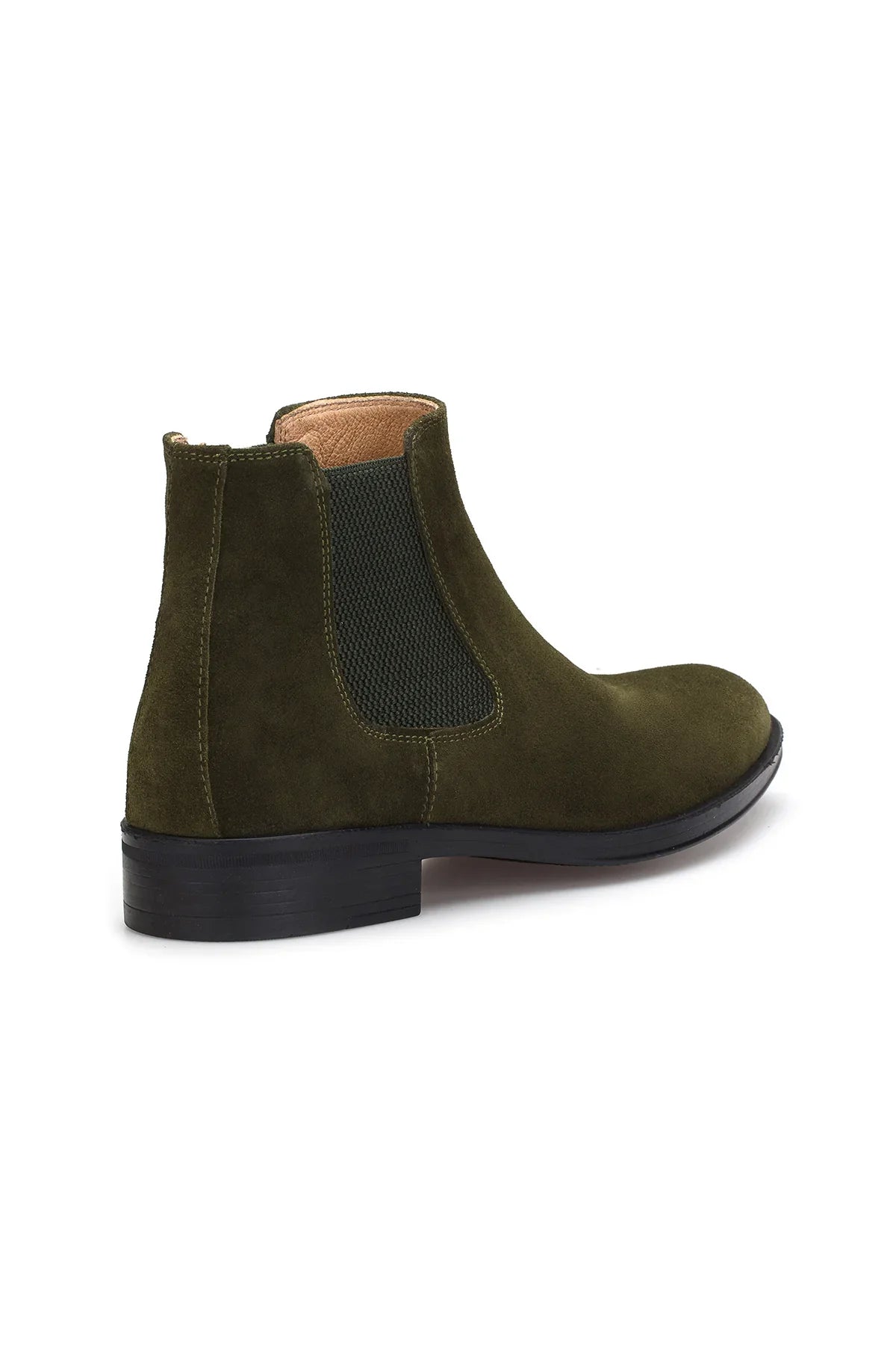 Sohle aus Leder mit rutschfestem Gummi, Detailaufnahme der Chelsea Boots