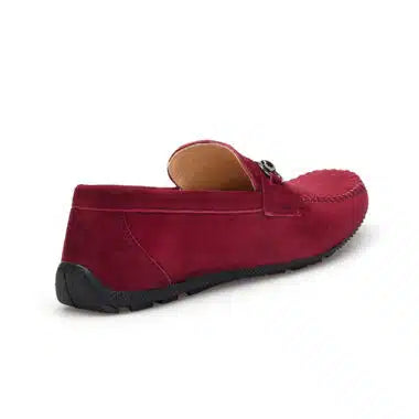 Designer Leder Mokassin Bordeaux 1033