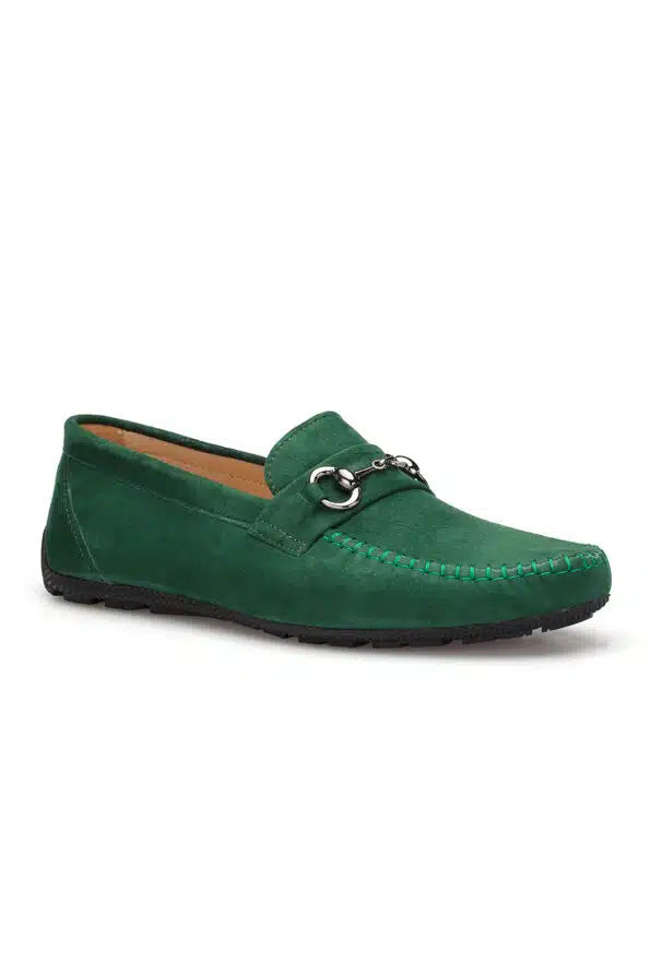 Gianni & Armando Designer Leder Mokassin Grün 1033