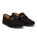 Gianni & Armando Mocassins en cuir de designer noir 1033