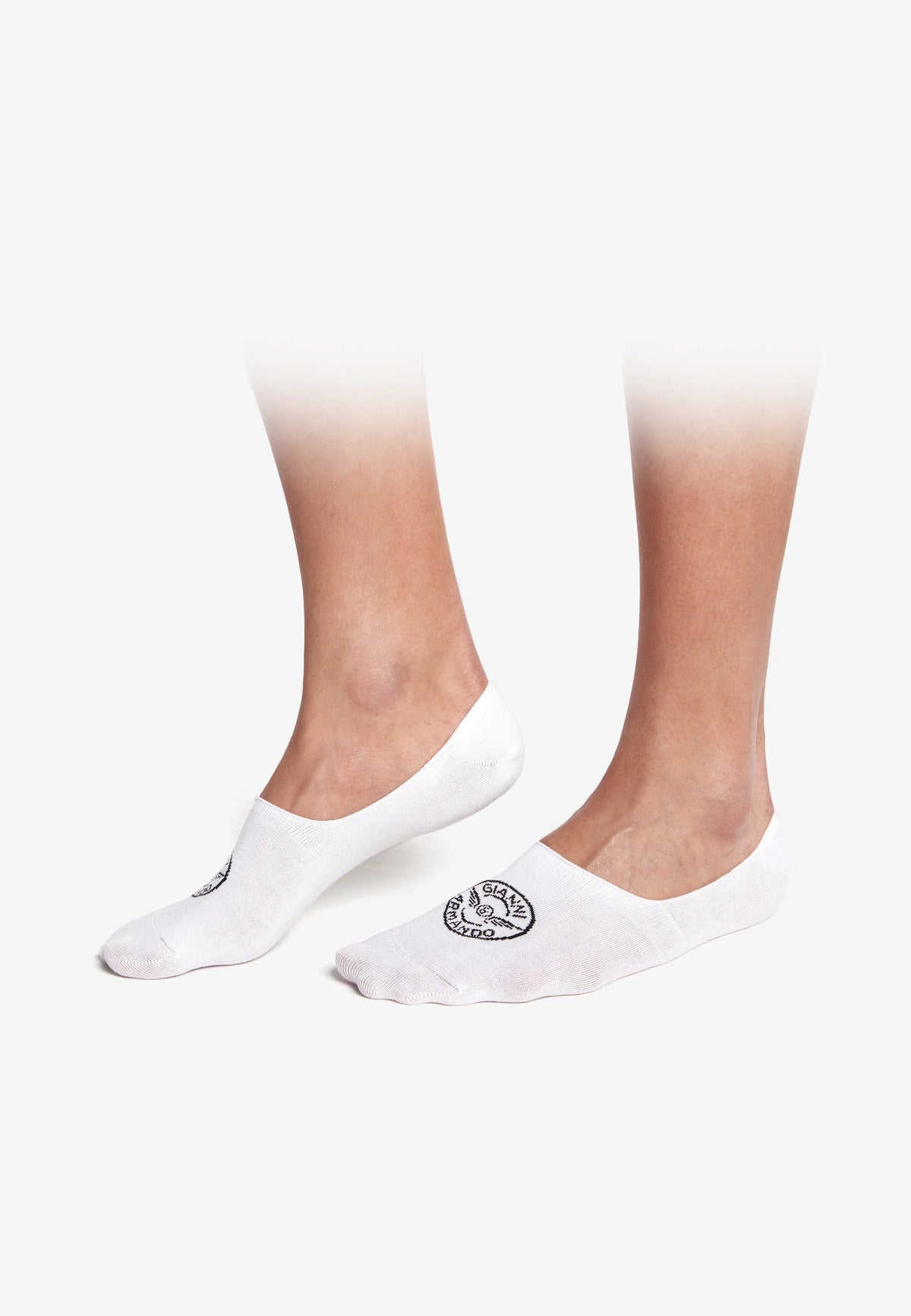 Pack of six No-Show socks in white, black and anthracite displayed on a neutral background.