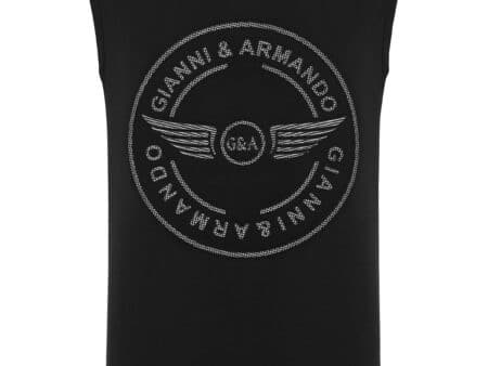 gianni armando designer tshirt armellos logo schwarz