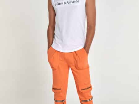 gianni armando jogginghose zipper orange 01