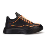 gianniarmando_herren_leder_sneakers_schwarz_orange
